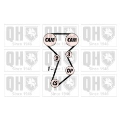 Timing Belt Kit QUINTON HAZELL QBK233 OE Ref 71736715 QUINTON HAZELL