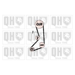 Timing Belt Kit QUINTON HAZELL QBK250 OE Ref 7701469822 QUINTON HAZELL