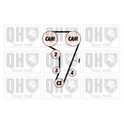 Timing Belt Kit QUINTON HAZELL QBK253 OE Ref 1112530 QUINTON HAZELL