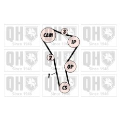 Timing Belt Kit QUINTON HAZELL QBK257 OE Ref 028198119C