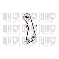 Timing Belt Kit QUINTON HAZELL QBK263 OE Ref 1L0198001