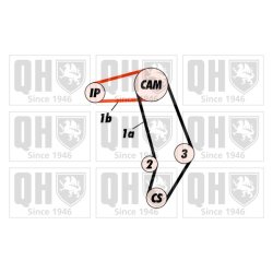 Timing Belt Kit QUINTON HAZELL QBK442 QUINTON HAZELL