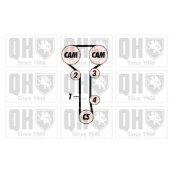 Timing Belt Kit QUINTON HAZELL QBK560 OE Ref 1380026
