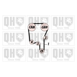 Timing Belt Kit QUINTON HAZELL QBK617 OE Ref 30758263 QUINTON HAZELL