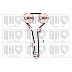 Timing Belt Kit QUINTON HAZELL QBK672 OE Ref 7701471367