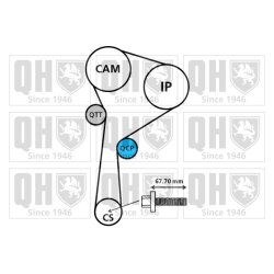 Timing Belt Kit QUINTON HAZELL QBK891 OE Ref 6079930397 QUINTON HAZELL