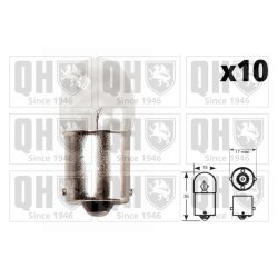 Auxiliary Stop Light Bulb (universal) QUINTON HAZELL QBL245 OE Ref 83952724