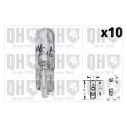 Auxiliary Stop Light Bulb (universal) QUINTON HAZELL QBL286 OE Ref 1354870