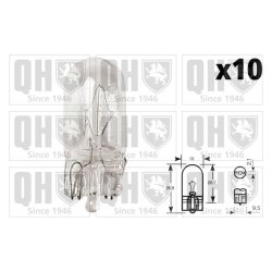 Auxiliary Stop Light Bulb (universal) QUINTON HAZELL QBL501 OE Ref 07119905013