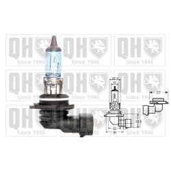 Front Fog Light Bulb QUINTON HAZELL QBL9006 OE Ref 1382496