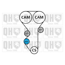 Water Pump Timing Belt Kit QUINTON HAZELL QBPK8400