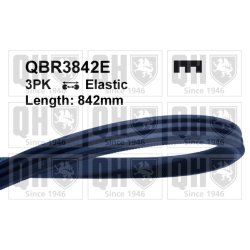 V Ribbed Belt QUINTON HAZELL QBR3842E OE Ref 1340A088 QUINTON HAZELL
