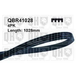 V Ribbed Belt QUINTON HAZELL QBR41028 OE Ref 56992PSA004 QUINTON HAZELL