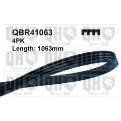 V Ribbed Belt QUINTON HAZELL QBR41063 OE Ref 56992P44603 QUINTON HAZELL