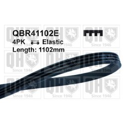 V Ribbed Belt QUINTON HAZELL QBR41102E OE Ref 504048243 QUINTON HAZELL
