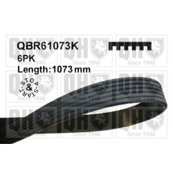 V Ribbed Belt QUINTON HAZELL QBR61073K OE Ref 9805463680
