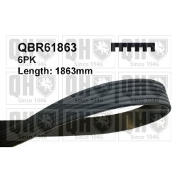 V Ribbed Belt QUINTON HAZELL QBR61863 OE Ref Z60115909A