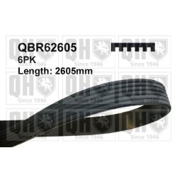 V Ribbed Belt QUINTON HAZELL QBR62605 OE Ref 05080251AA QUINTON HAZELL