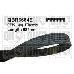 V Ribbed Belt QUINTON HAZELL QBR6684E OE Ref 5750YN