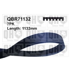 V Ribbed Belt QUINTON HAZELL QBR71132 OE Ref 11720BC20A QUINTON HAZELL