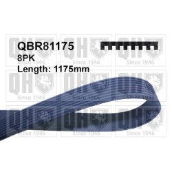 V Ribbed Belt QUINTON HAZELL QBR81175 OE Ref RF5C15909A QUINTON HAZELL