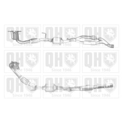 Catalytic Converter QUINTON HAZELL QCAT91929H OE Ref 8J0254500DX