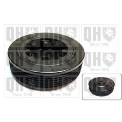 Crankshaft Belt Pulley QUINTON HAZELL QCD105 OE Ref 7700863215