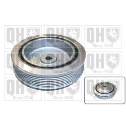 Crankshaft Belt Pulley QUINTON HAZELL QCD11 OE Ref 7700110329