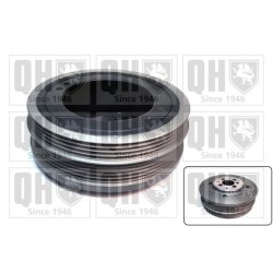 Crankshaft Belt Pulley QUINTON HAZELL QCD19 OE Ref 028105243Q