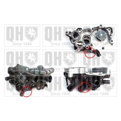 Engine Cooling Water Pump QUINTON HAZELL QCP3863BH OE Ref 04C121600K