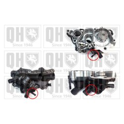 Engine Cooling Water Pump QUINTON HAZELL QCP3863BH2 OE Ref 04C121600K