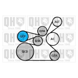 V Ribbed Belt Set QUINTON HAZELL QDK148