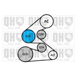 V Ribbed Belt Set QUINTON HAZELL QDK152