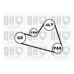 V Ribbed Belt Set QUINTON HAZELL QDK18 QUINTON HAZELL