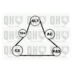 V Ribbed Belt Set QUINTON HAZELL QDK36 QUINTON HAZELL