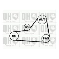 V Ribbed Belt Set QUINTON HAZELL QDK39 QUINTON HAZELL