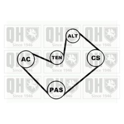 V Ribbed Belt Set QUINTON HAZELL QDK39 QUINTON HAZELL