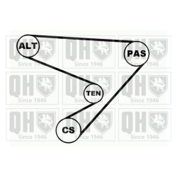 V Ribbed Belt Set QUINTON HAZELL QDK48 QUINTON HAZELL