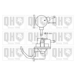 Fuel Pump QUINTON HAZELL QFP116 OE Ref AZX1812 QUINTON HAZELL