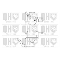 Fuel Pump QUINTON HAZELL QFP119 OE Ref RKC1624 QUINTON HAZELL