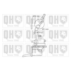 Fuel Pump QUINTON HAZELL QFP138 OE Ref 06167PE0A00 QUINTON HAZELL