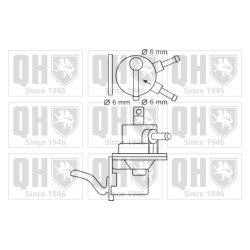 Fuel Pump QUINTON HAZELL QFP144 OE Ref 1701034A25 QUINTON HAZELL