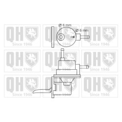 Fuel Pump QUINTON HAZELL QFP16 OE Ref 026127025A QUINTON HAZELL