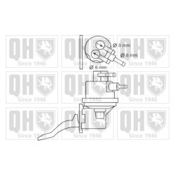 Fuel Pump QUINTON HAZELL QFP237 OE Ref 1658043 QUINTON HAZELL