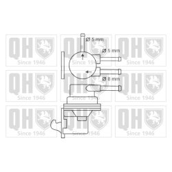 Fuel Pump QUINTON HAZELL QFP272 OE Ref 1510080000 QUINTON HAZELL