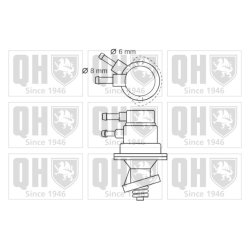Fuel Pump QUINTON HAZELL QFP527 OE Ref 13311287333
