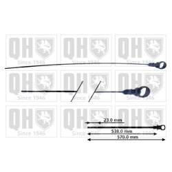 Dipstick QUINTON HAZELL QOD106 OE Ref 1174C1