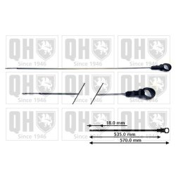 Dipstick QUINTON HAZELL QOD107 OE Ref 1174C0