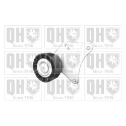 Vribbed Belt Deflection Guide Pulley QUINTON HAZELL QTA1124 OE Ref 9623401680