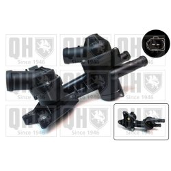 Coolant Thermostat QUINTON HAZELL QTH912K OE Ref 03C121111H